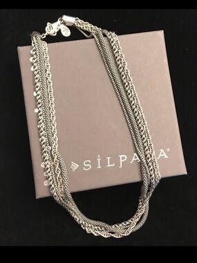 Silpada N1719 Twisted multi strand Silver Necklace